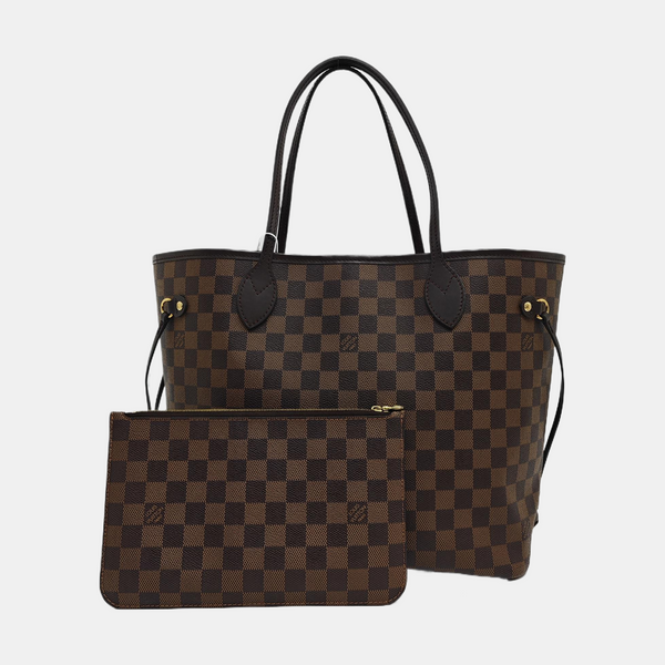 NEVERFULL MM Damier Ebene Coated Canvas Brown