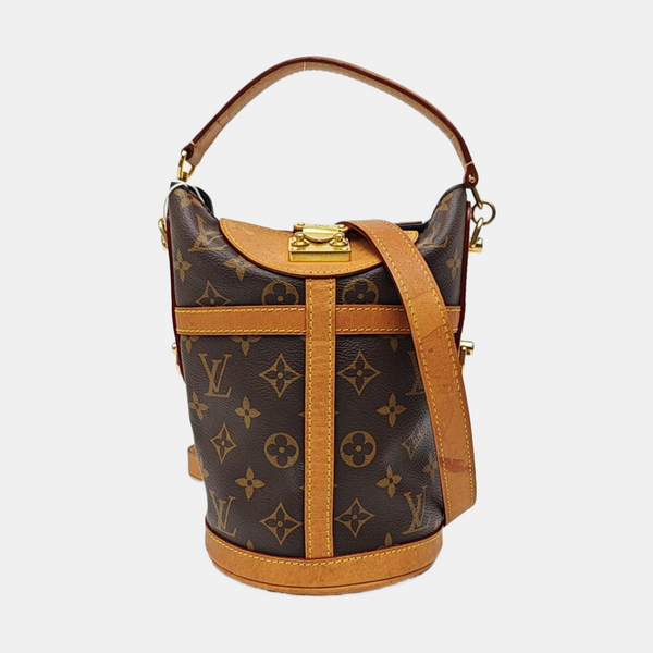DUFFLE Monogram Coated Canvas Brown