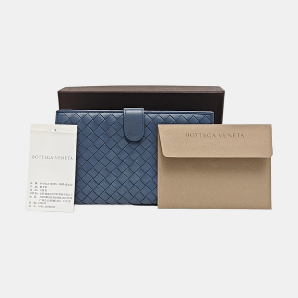 Lambskin Wallet Blue
