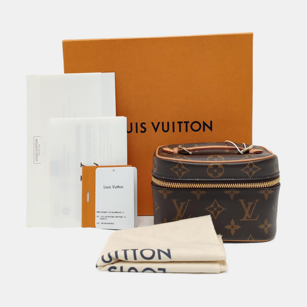 NICE Super Mini Monogram Coated Canvas Brown
