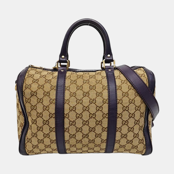 Boston Monogram Canvas Beige