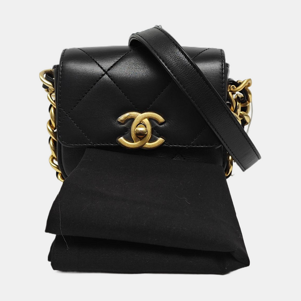 Quilted Calfskin Mini Black