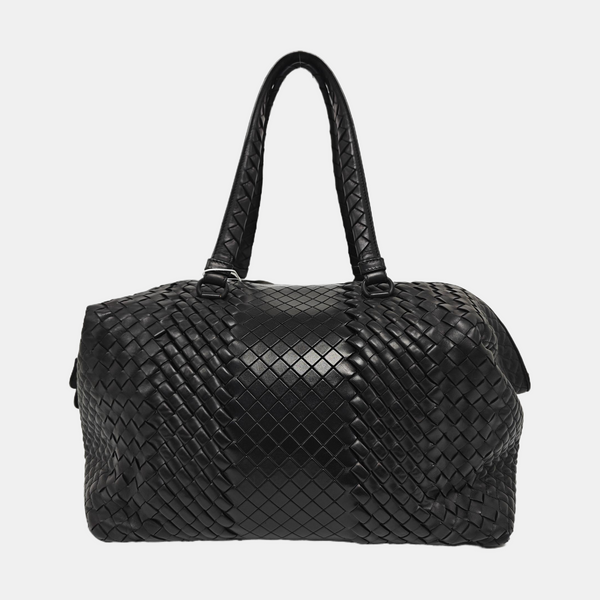 Calfskin Top Handle Bag Black