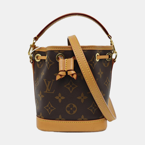 NOÉ Nano Monogram Coated Canvas Brown