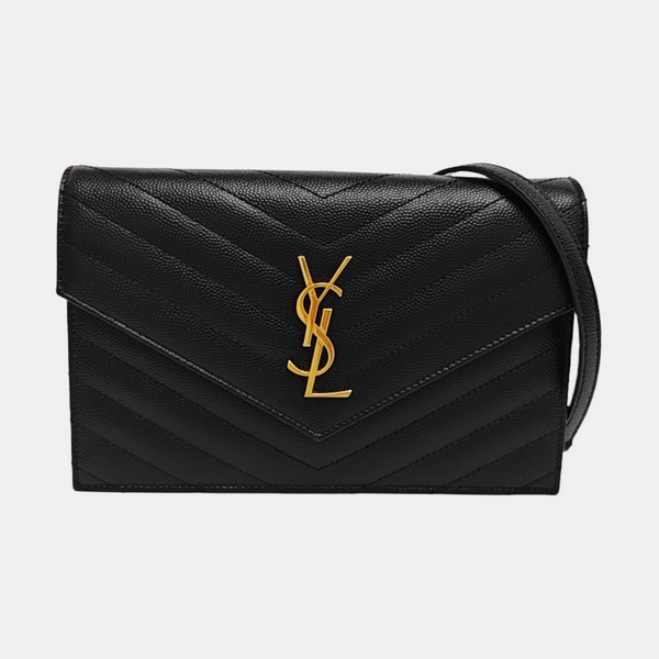 MONOGRAM WOC Chevron Calfskin Black