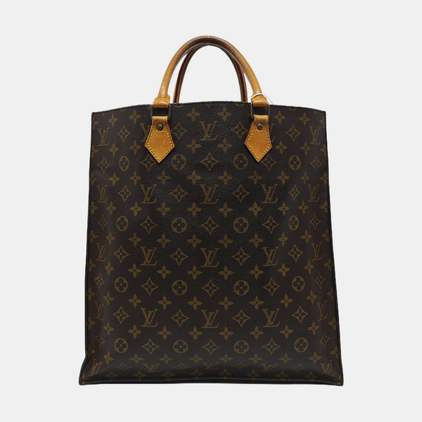 SAC PLAT GM Monogram Coated Canvas Brown