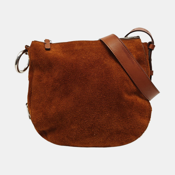 Suede Shoulder Bag Brown