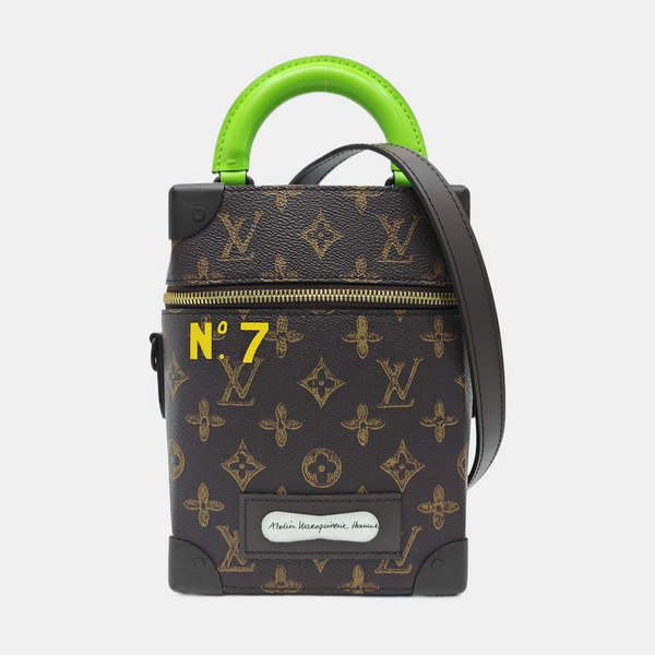VERTICAL BOX TRUNK Monogram Coated Canvas Brown