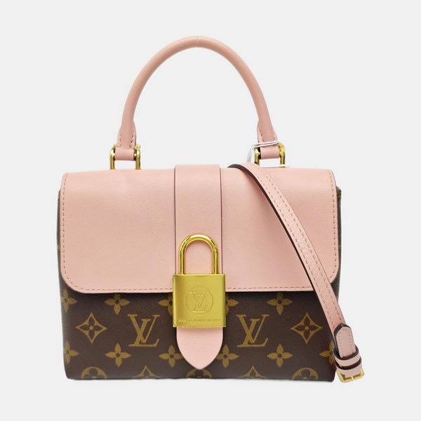 LOCKY BB Monogram Coated Canvas Pink