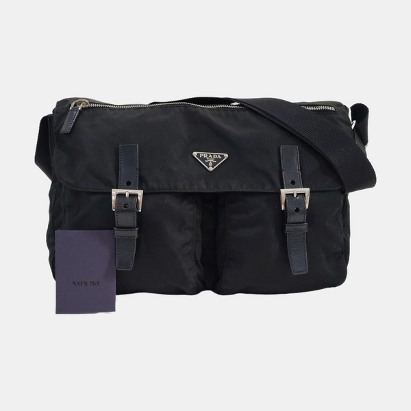 Vela Messenger Bag Nylon Black