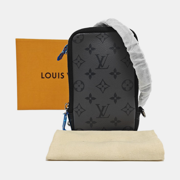 DOUBLE Monogram Coated Canvas Gray