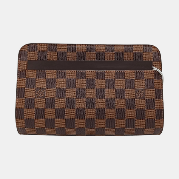 SAINT LOUIS Damier Ebene Coated Canvas Brown