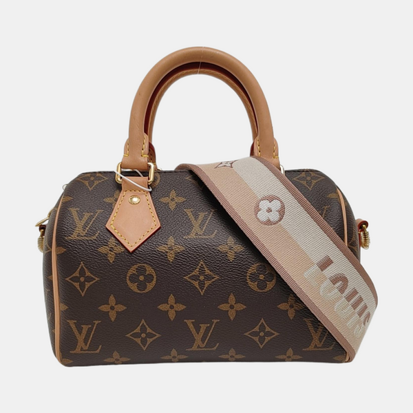 SPEEDY 20 Monogram Coated Canvas Brown