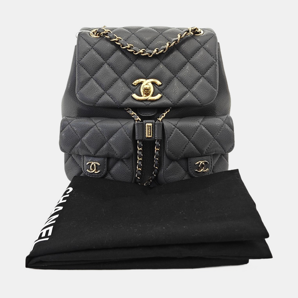 DUMA Quilted Calfskin Gray