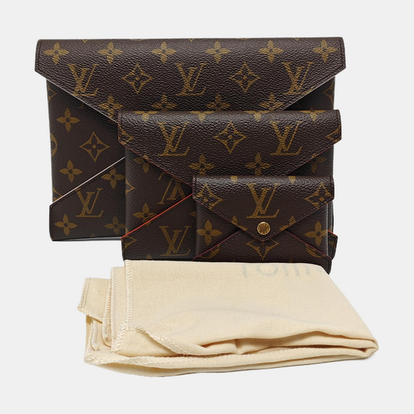 KIRIGAMI Monogram Coated Canvas Brown