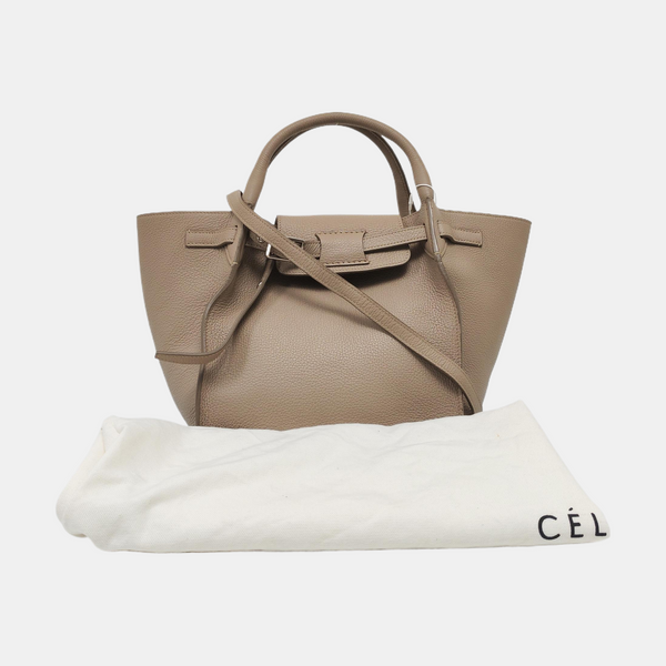 Authenticated pre-owned BIG BAG Small Calfskin Gray - Tote Bag at Looply