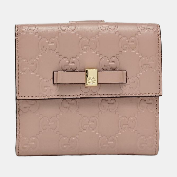 Monogram Calfskin Wallet Pink