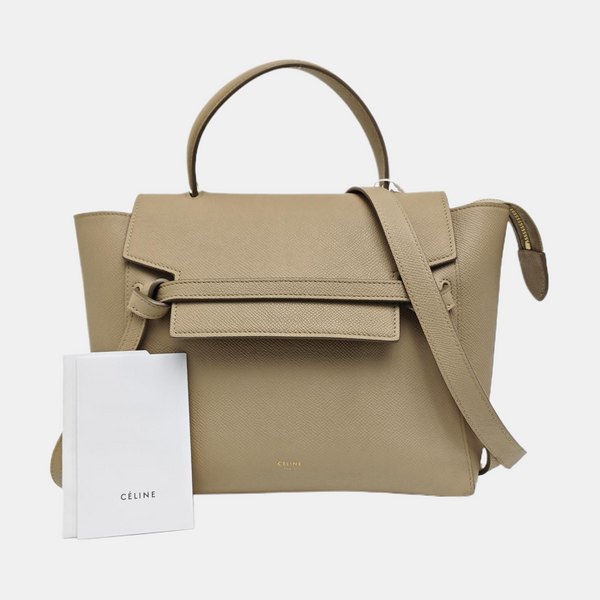 BELT Micro Calfskin Beige