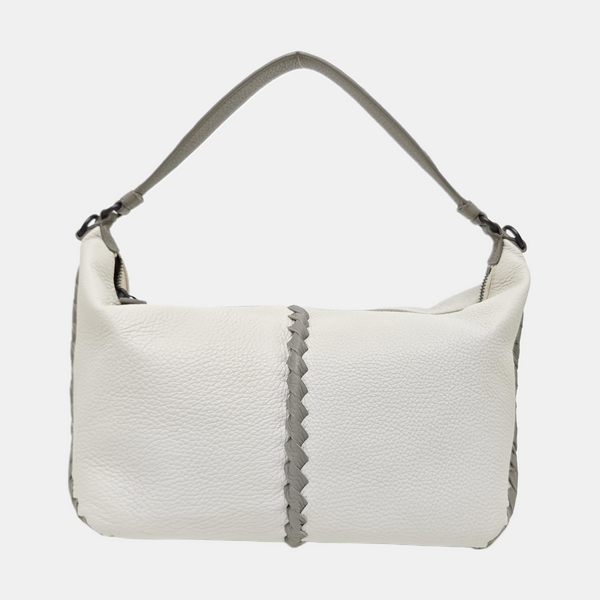 Calfskin Top Handle Bag White