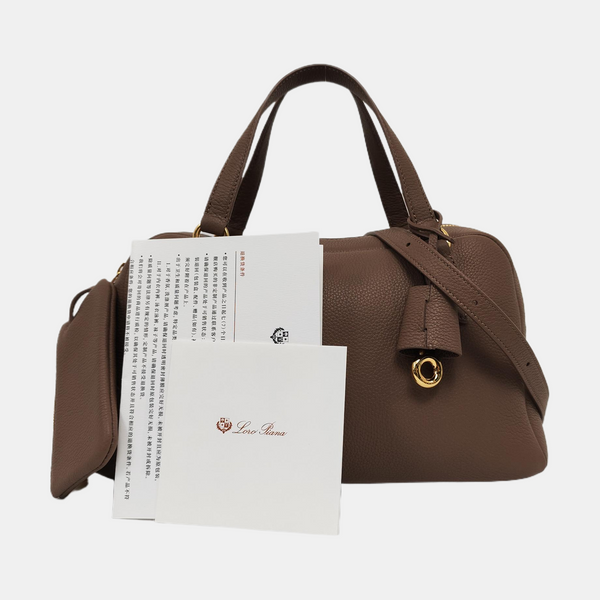Calfskin Shoulder Bag Brown
