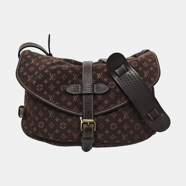 SAUMUR 28 Monogram Canvas Brown