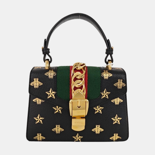 Sylvie Mini Calfskin Black