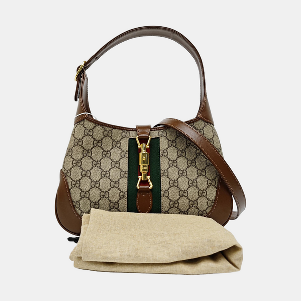 Jackie 1961 Small Monogram Coated Canvas Beige