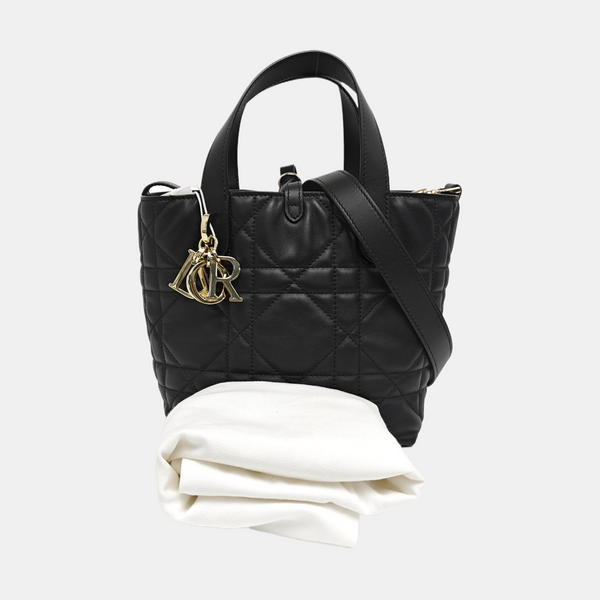 Toujours Small Cannage Calfskin Black