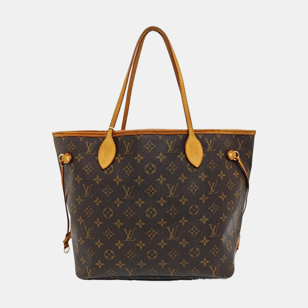 NEVERFULL MM Monogram Coated Canvas Brown