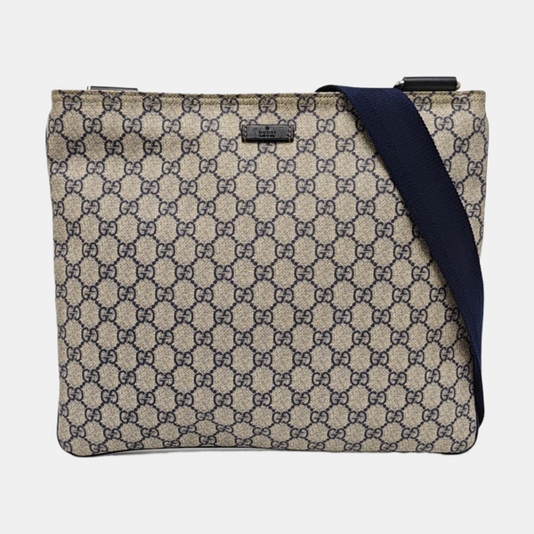 Monogram Coated Canvas Shoulder Bag Gray