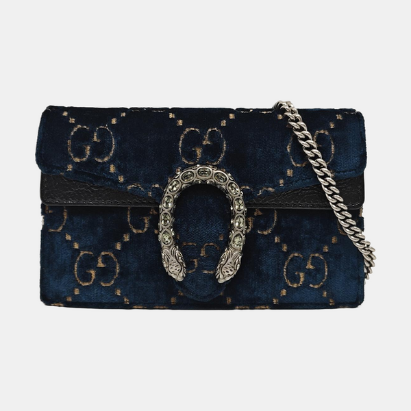 Dionysus Super Mini Monogram Velvet Green