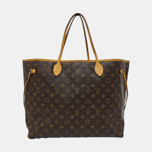 NEVERFULL GM Monogram Coated Canvas Brown