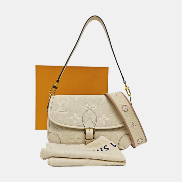 DIANE Monogram Calfskin Beige