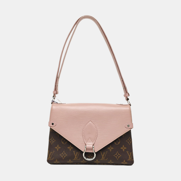 SAINT MICHEL Monogram Coated Canvas Pink