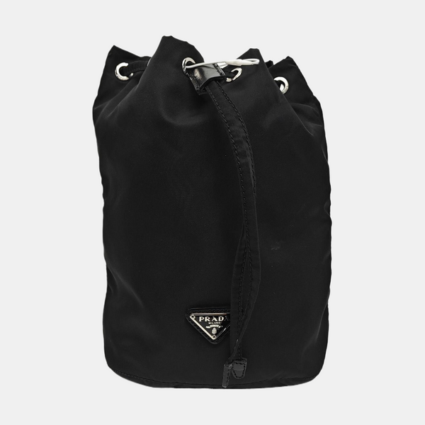 Authenticated pre-owned Bucket Nylon Black - Bucket Bag at Looply