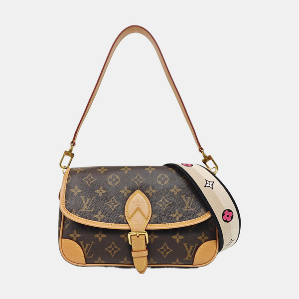 DIANE Monogram Coated Canvas Brown