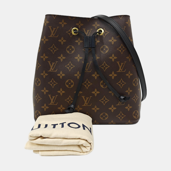 NÉONOÉ MM Monogram Coated Canvas Brown
