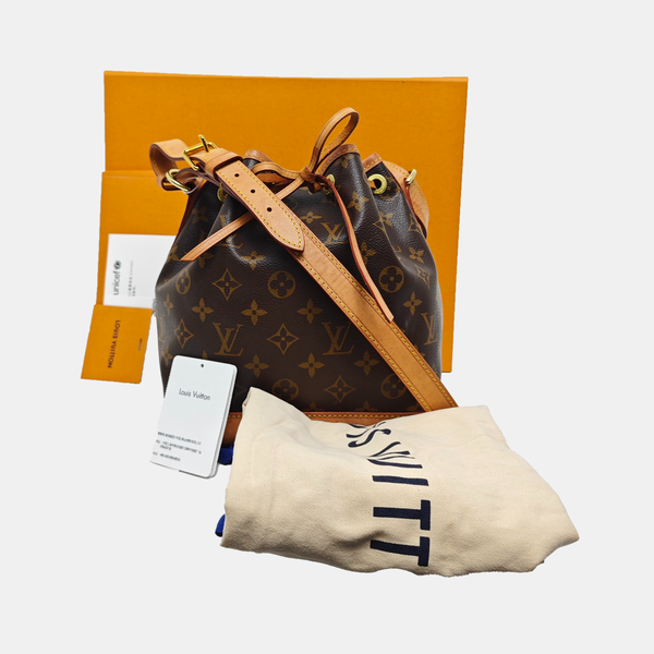 NOÉ BB Monogram Coated Canvas Brown