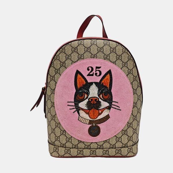 GG Supreme Monogram Coated Canvas Black