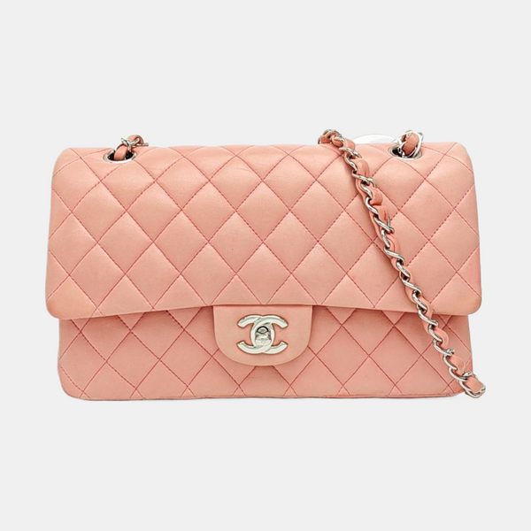 CLASSIC FLAP Small Quilted Lambskin Pink