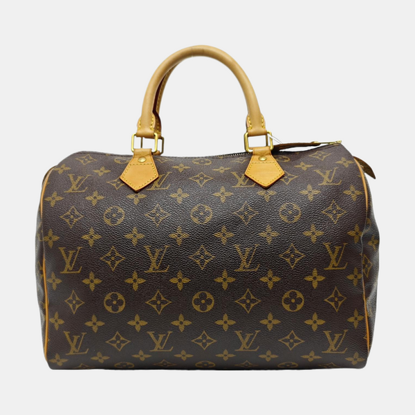 SPEEDY 30 Monogram Coated Canvas Brown