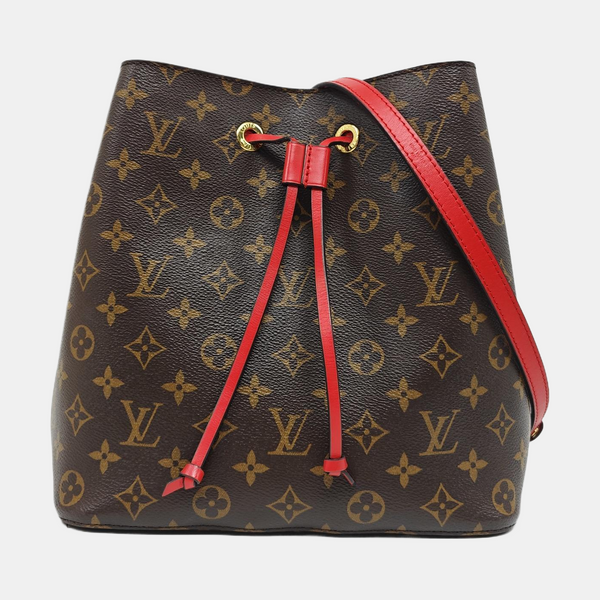 Authenticated pre-owned NÉONOÉ MM Monogram Coated Canvas Brown - Bucket Bag at Looply