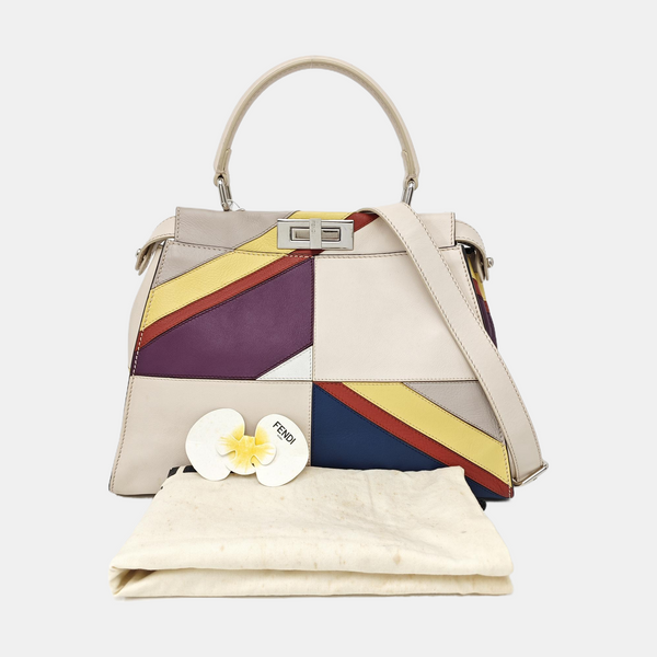 Peekaboo Medium Quilted Calfskin Multicolor