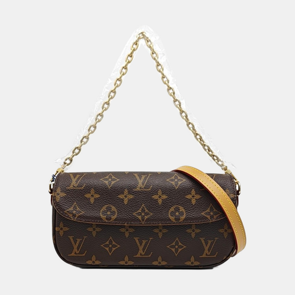 IVY Monogram Coated Canvas Brown