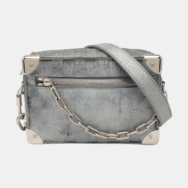 SOFT TRUNK Mini Damier Special Material Silver
