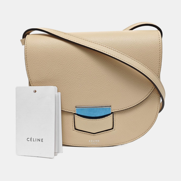 TROTTEUR Small Calfskin Beige