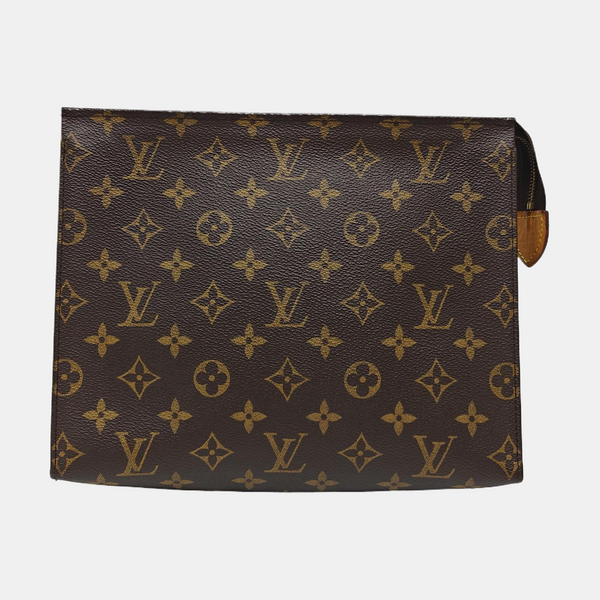 TOILET POCKET 26 Monogram Coated Canvas Brown