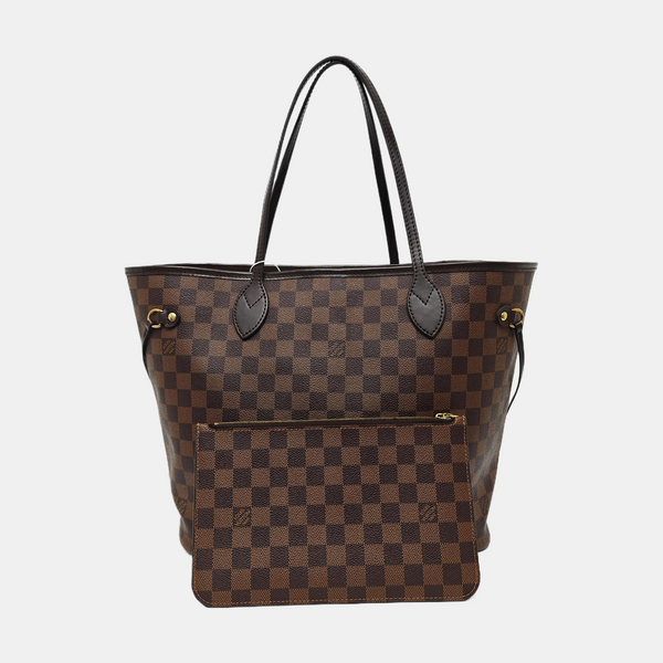 NEVERFULL MM Damier Ebene Coated Canvas Brown