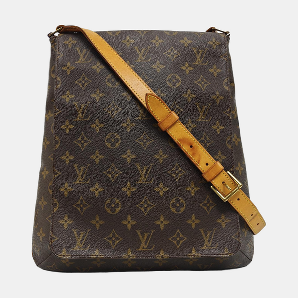 MUSETTE TANGO Lona Revestida con Monogram Marrón