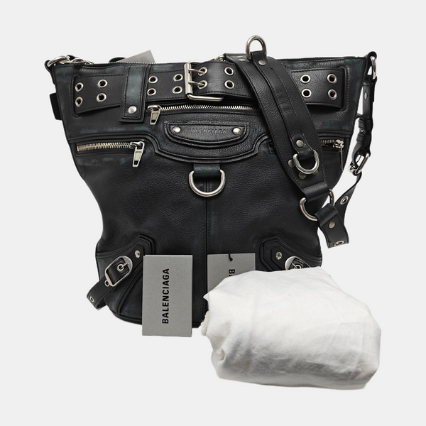Calfskin Shoulder Bag Black
